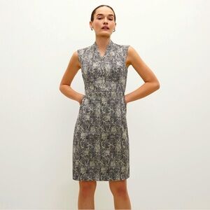 MM Lafleur Gray Sleeveless Dress Size 16